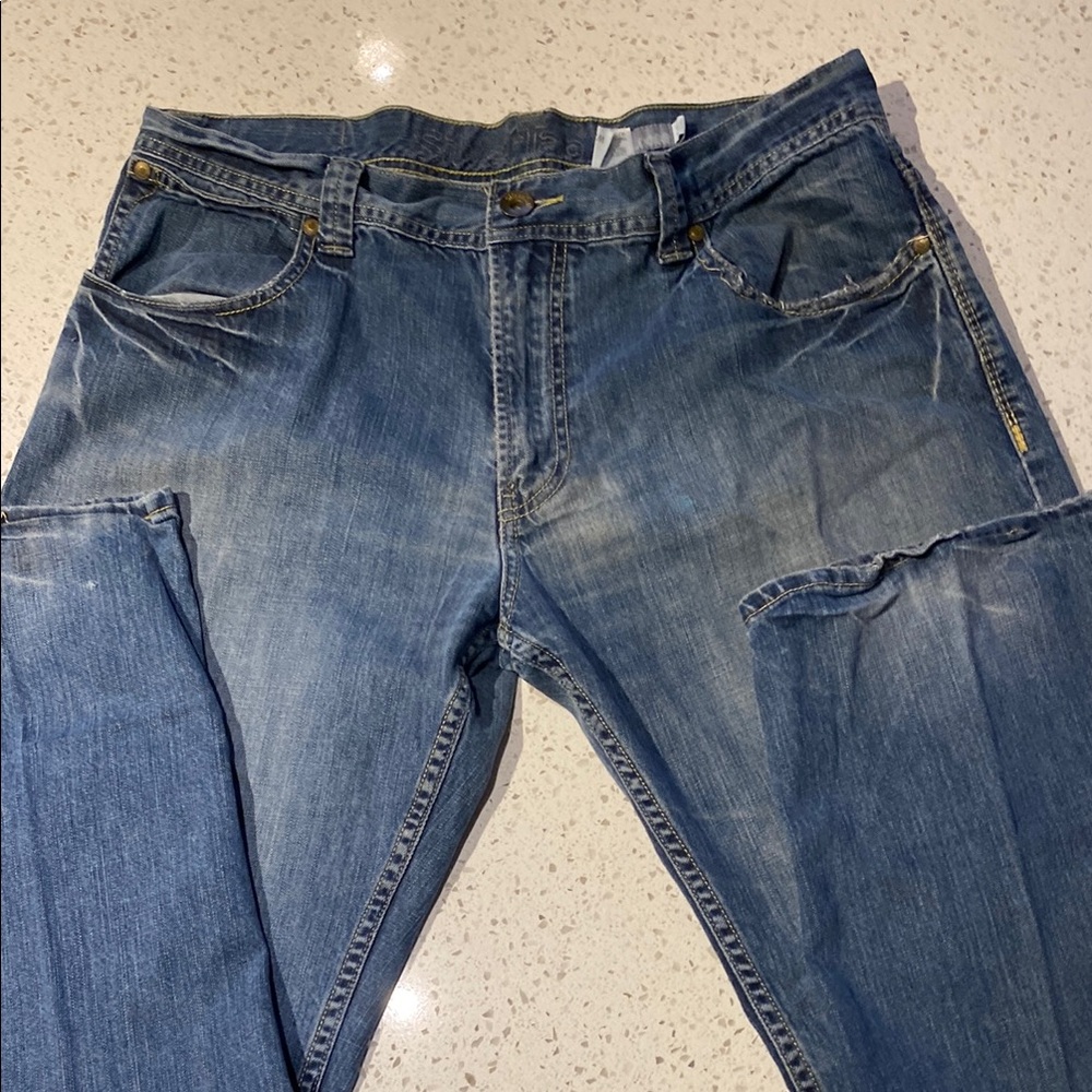 Levi's Blue Relaxed Jeans with Distressed Details